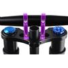 VIRELLO Attacco diretto per forcella Dual Crown, 6061 in lega di alluminio CNC, attacco manubrio 31,8 mm, lunghezza 80 mm, per mountain bike DH, viola