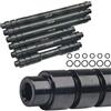 VIRELLO Adattatore per asse bici, CNCAluminum12/15mmto9mmQRConverterforMTBRoad,anteriore 100/110mmorPosteriore 135/142/148mm