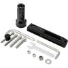 AIQWOJD Gruppo Freno a Fascia Posteriore Biciclette Tambu Bici Anteriore Pinza Freno Posteriore Adattatore Pinza Freno Extender Montaggio Adatto per 406 451 SP8 P8 P18 MP18(Black)