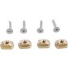 Kaeltsyn Viti per aliscafo per tavola da Surf da 4, Dado a T e Viti Montaggio da 8 mm / 6 mm, per Montaggio aliscafo per Sport Acquatici, Dado a T Facile da installare