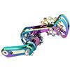 Kaeltsyn Stabilizzatore catena per bici Rullo guida tendicatena per bici Guide per catene da ciclismo Puleggia Regolatore a velocità singola Stabilizzatore pieghevole