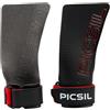 PICSIL - Paracalli RX, Grips in Fibra di Carbonio Professionali, Sottili e Resistenti, Uso Con Magnesite, per Cross Training, Ginnastica e Calisthenics, Senza Fori (Rosso, G)