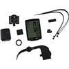 Caswynlife Computer da bicicletta wireless con ampio display LCD, tachimetro multifunzione da ciclismo, tachimetro e contachilometri, per bici da strada, montagna, pieghevoli, modalità sveglia