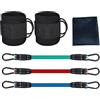 Generic Set di cavigliere - per il condizionamento della casa si esercita facilmente con attrezzi leggeri , corde elastiche estensibili da 32 cm, borsa a rete portatile, tessuto - per allenamento