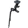 Tsophreniq Finder Mount Base Adapter | Braccio di montaggio per trasduttore kayak con testa a ingranaggio, adatto a tutti i supporti a palo Fish Finder braccio di montaggio