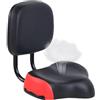 Generico Wide Bike Saddle With Backrest - Leather Carbon Steel 30x24cm | Ergonomic Cycling Seat Cushion, Comfortable Bicycle Seat With Back Support, Mountain Road Bike Seats Upgrade | Commuting Use
