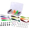 Fish4All Softbait Shad Texas/Carolina Box (50pcs) - Kit Esche Artificiali
