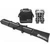 Generic Borsa da snowboard e stivale, borsa da snowboard per viaggi in aereo, scatola imbottita per trasportare snowboard, occhiali, guanti, attrezzatura da neve, sci campeggio all'aperto