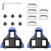 MniimaLuxe SPD Cleats, SPD SL - Pedali per scarpe da bicicletta, compatibili con pedali Shimano SPD SL (nero-blu)