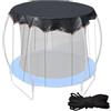 qixeuoa Copertura Superiore per Trampolino,Rete Protettiva UV per Trampolino - Telo Solare per - per Terrazzo Patio Giardino Cortile Area Giochi Esterno