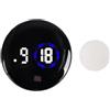 Glewi Orologio digitale compatto con touch screen e retroilluminazione per scooter elettrico bicicletta o per ATV custodia in lega visibilità notturna (circolare)