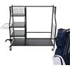 Generic Organizer per sacche da golf, supporto da golf resistente, extra large con ruote, per attrezzatura per palline, , , guanto, roba, golfisti, casa, capanno