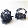 ZMdooreasy Pedali per cyclette con controllo magnetico, per ciclismo indoor, fitness, bici verticale con design ergonomico e robusta struttura in polipropilene, colore nero, 30 x 30 cm (1/2PP)