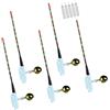 Tsophreniq Indicatori di morsi Rimovibile LED Clip su Rod Tip Glow Stick Impermeabile LED Night Fishing Rod Tip Light Grande Glow Stick Outdoor Night Fishing Tool