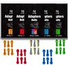 VIRELLO DiscBrakeCaliperFixingBulls,6pcsM6x18mmBikeScrewswithPVDCoatingforSecureCrankmounting,RedOrangeGreenBlue
