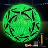 PORFOYO Pallone Da Calcio Che Si Al Buio: Size 5 Pallone Da Calcio Bagliore Al Buio, Impermeabile Pallones Da Calcios Luminoso Con Borsa a Rete Pompa per Gioco E Allenamento Regolari Completo