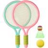 Tapallmy Racchette da Tennis per Bambini Set da Tennis per Bambini per 2 Giocatori Include 2 Racchette Palline Corde in Nylon Set da Badminton con Impugnatura Comoda Ideale per i Genitori dei