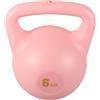 NESTINGHO Kettlebell Regolabile 6kg Rosa con Impugnatura Antiscivolo in PE per Allenamento Domestico e Rafforzamento Muscolare