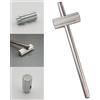 VIRELLO Chiave idraulica per tappo pinza freno bicicletta, strumento di rimozione in acciaio 45# per Hope, Tech4, Tech3, E4, X2, RX4, include 8 adattatori per chiavi