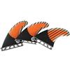 UP SURF UPSURF Tavola da Surf Future G5/G7 Base Pinne Fibra di Vetro per Tavola da Surf Pinne Stile Tri Fin Thruster Set Carbonio Favo (Arancione G7)