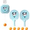 Generisch Set di allenamento da ping pong, gioco da ping pong per bambini, set da ping pong portatile con porta, set di allenamento regolabile, interazione Doorway Game Training PingPong Trainer con racchetta