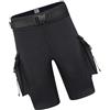 Kronabelle Pantaloncini da immersione da uomo in neoprene da 3 mm, XL, muta elastica con tasche, cintura regolabile, per snorkeling, surf