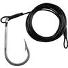 FZL02068LM Forte tagliente 6 Pz Shark Tonno Amo da Pesca in Acciaio Inossidabile Big Game Bait Hooks Nylon Coated Cable Wire Leader for la in Acqua Salata Ami da pesca(12-0 6Pcs)