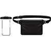 NiceNaiils 2 Pcs marsupio impermeabile, Marsupio Impermeabile Mare, IPX8 Borsa Impermeabile con Tripla Tenuta, Cintura Regolabile Estesa, Busta Impermeabile Mare per Subacqueo, Spiaggia, Kayak