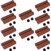 Tuminita 10X Pair Grip per Bicicletta in Pelle Vintage Grips Manubrio Trekking Colore Copertina: