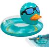 Zestivra Anello Da Nuoto Gonfiabile - Galleggiante Per In PVC Da 550 G, Tubo Per Acqua Scintillante, Ciambella Galleggiante | Zattera Da Piscina Con Paillettes Per Ragazze Ragazzi Adulti Adolescenti