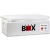 THERM BOX Scatola in polistirolo da 53 W, 53 litri, per scatola E2, per interni, 62,5 x 44 x 20 cm, spessore parete 3 cm, scatola termica, contenitore termico, contenitore termico riutilizzabile