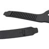Auratrove Cinghia per pinne da immersione, cinturino di ricambio in TPR con fibbia a sgancio rapido, regolabile, antiscivolo, per snorkeling, immersioni, nuoto, nero, S/M
