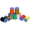 Hoppipola Set di fili per legare mosche, in nylon 140D, non cerato, per mosche secche, mosche bagnate, ninfe, streamer, bobine compatibili, 6 o 12 colori