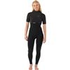 Rip Curl 2026 Donna E-Bomb 2mm Zip Free Manica Corta Muta 16WWFS - Black