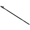 Eawfgtuw Supporto telescopico per canna da pesca alla carpa, con punta a freccia per allarme morso, regolabile 30-50 cm, nero (30-50 cm)
