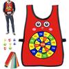 Generisch Sticky Vest Game, gioco di lancio con pallina adesiva, lavabile, per bambini, giovani, famiglia, outdoor, interni, prato, scuola,