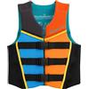 Owntop Gilet da Nuoto Junio, Aiuto al Galleggiamento in Neoprene per Ragazzi e Bambini con Tre Cinghie di Sicurezza Regolabili, Gilet Galleggiante Leggero per Kayak, Barca e PaddleMulticoloreL