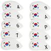 Tsophreniq 10Pcs PU Golf Ferro Head Cover Golf Headcover Copertura protettiva Impermeabile Club Testa Putter Protector Club Protettivo PU Morbido Durevole Portatile
