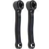 Kivivaka Pedivella in ferro da 127 mm per bici con filettatura 916-20 e foro quadrato da 13 x 13 mm, parte per allenamento interno sinistro e destro