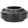 VIRELLO Cuffia per bicicletta, in lega di alluminio CNC, set di coppe esterne per manubrio integrato da 44/41,8/46,9 mm, kit di conversione senza filettatura con coperchio superiore e cuscinetti, nero