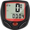 FiTspi Computer da bicicletta digitale impermeabile LCD, computer da bicicletta e contachilometri per bicicletta, display LCD multifunzione retroilluminato, accessori per ciclismo per tutte le
