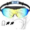 Generico Occhialini da Nuoto - con Tappi per le Orecchie e Stringinaso Antiappannamento - Occhialini per il Nuoto | Per Viaggi Vacanze Estive Sport Acquatici Immersioni Snorkeling Spiaggia Piscina