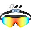 Generico Occhialini da Nuoto - Kit Ampia Visuale Con Stringinaso E Tappi Orecchie - Occhialini da Nuoto per Bambini - Per Viaggi Vacanze Estive Sport Acquatici Immersioni Snorkeling Spiaggia Piscina