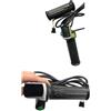 VIRELLO Manopola dell'acceleratore per scooter elettrico, display a LED, misuratore di tensione per bici elettrica da 36 V 48 V, in lega di alluminio, con indicatore di batteria in tempo reale, colore
