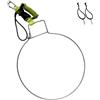 Tsophreniq Stringer con gancio a molla retrattile resistente e clip a sgancio rapido per pesca in acqua salata in acciaio inossidabile