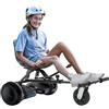 Queeucaer Sedile per hoverboard regolabile (70 - 95 cm), adatto per tubi in acciaio da 6,5 a 10 pollici + PP, portata fino a 100 kg
