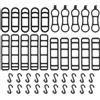yanwuwa 20lots - Cinghia universale per fanale posteriore in silicone per il fissaggio di biciclette posteriori universali