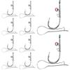 Generic Ami da pesca in acqua salata, attrezzatura da pesca da dieci pezzi, set da due resistenti, fornitura di ami per luccio, accessorio affidabile per pescatori, pescatori, padri, mariti, mare, lago, fiume