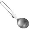 Generic Cucchiaio da cucina in acciaio - Mestolo da zuppa, resistente utensile anti scottatura | Strumento pieghevole facile da riporre per viaggi, barbecue, camper, cucina, hot pot escursionismo, picnic