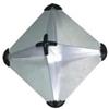 BSSTORE Riflettore Radar Nautico in Alluminio Anodizzato Pieghevole 300 x 300 mm - Alta visibilità Radar per Barca a Vela e Motore - Resistente alla Corrosione